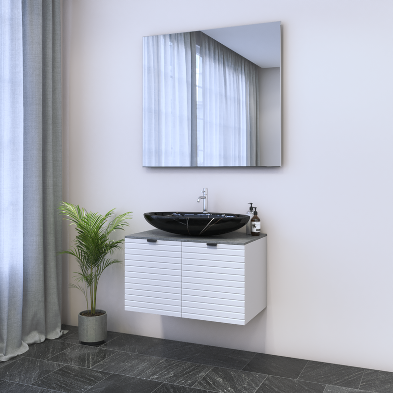 Capri 2D 80 Floating Bathroom Vanity - Meble Furniture