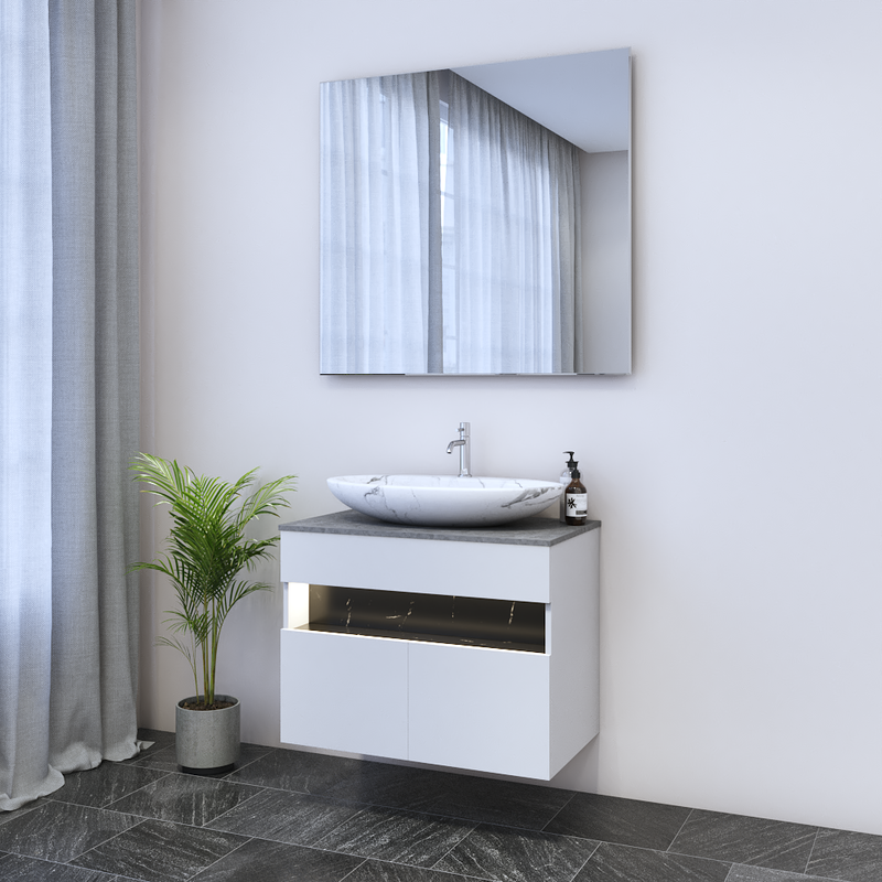 Laguna 2D 80 Floating Bathroom Vanity - Meble Furniture