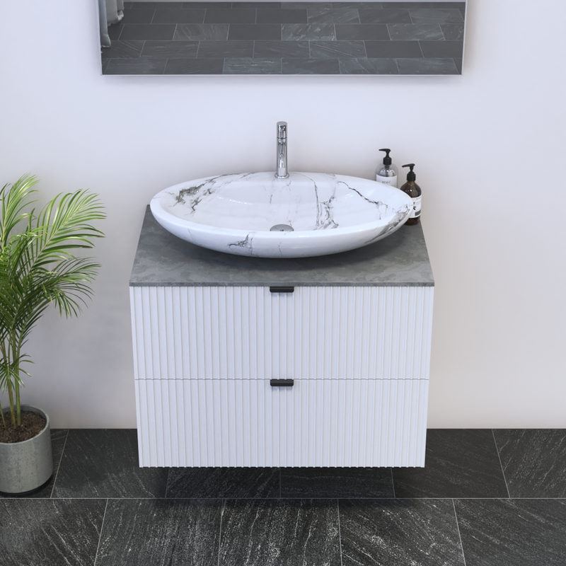 Nicole 2S 80 Floating Bathroom Vanity - Meble Furniture