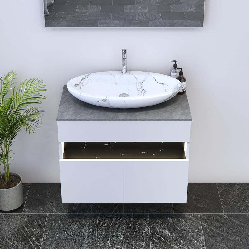 Laguna 2D 80 Floating Bathroom Vanity - Meble Furniture