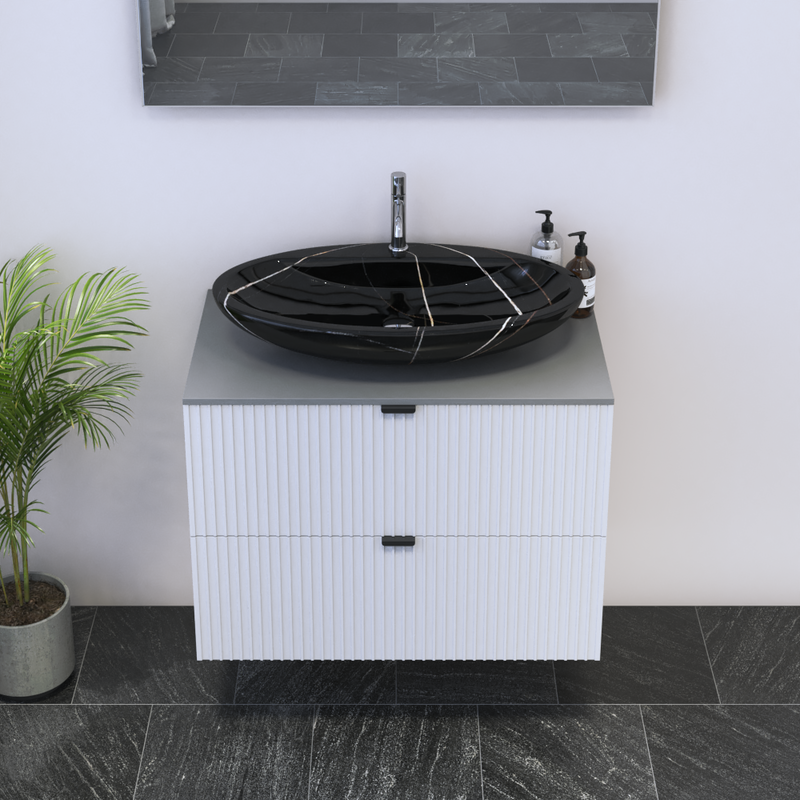 Nicole 2S 80 Floating Bathroom Vanity - Meble Furniture