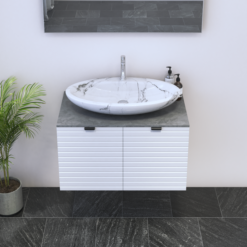Capri 2D 80 Floating Bathroom Vanity - Meble Furniture