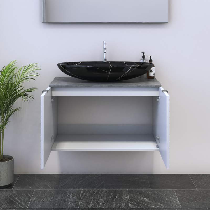 Capri 2D 80 Floating Bathroom Vanity - Meble Furniture