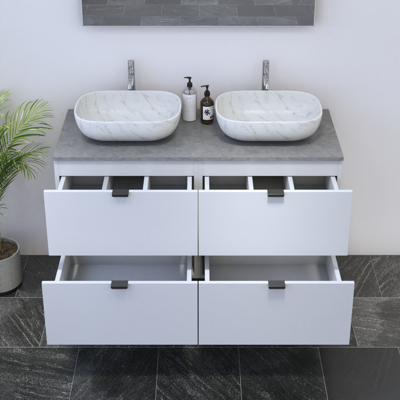 Ines 4S 120 Floating Bathroom Vanity - Meble Furniture