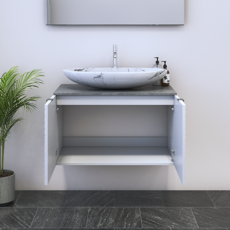 Capri 2D 80 Floating Bathroom Vanity - Meble Furniture