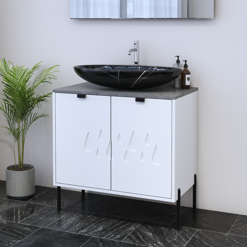 Teardrop 2D 80 Floating Bathroom Vanity - Meble Furniture