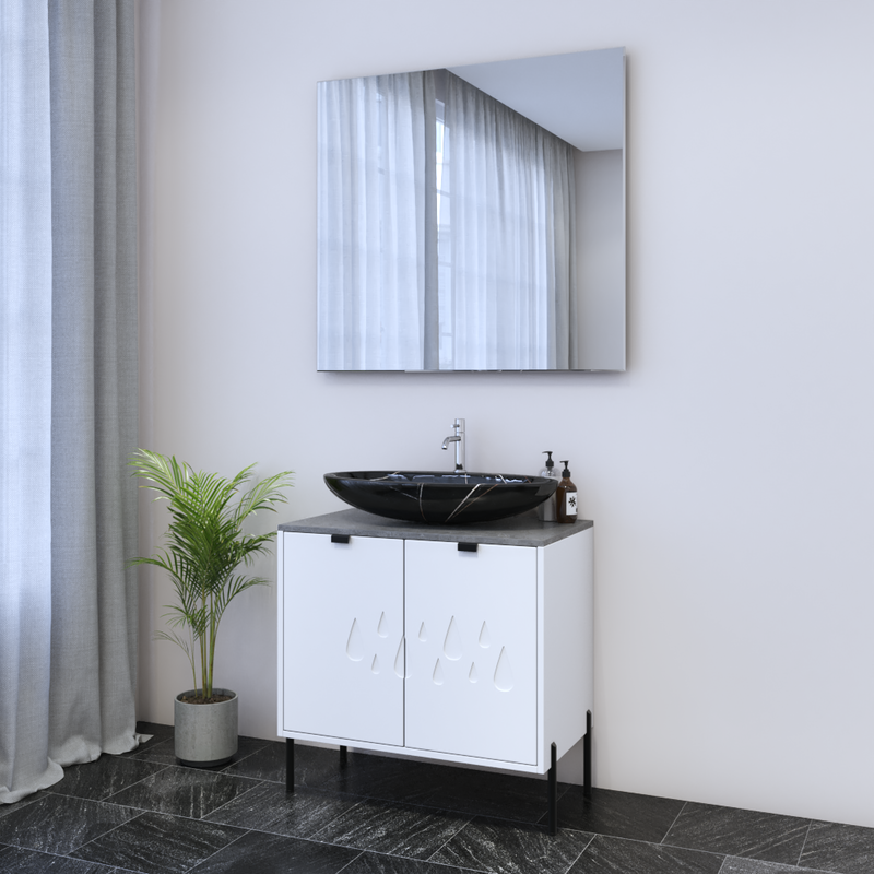 Teardrop 2D 80 Floating Bathroom Vanity - Meble Furniture