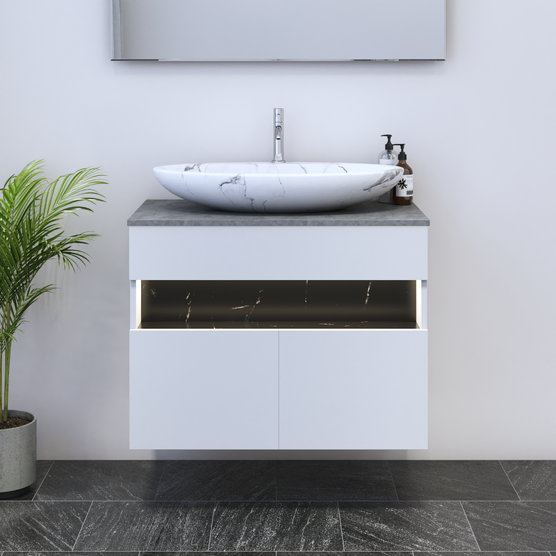 Laguna 2D 80 Floating Bathroom Vanity - Meble Furniture