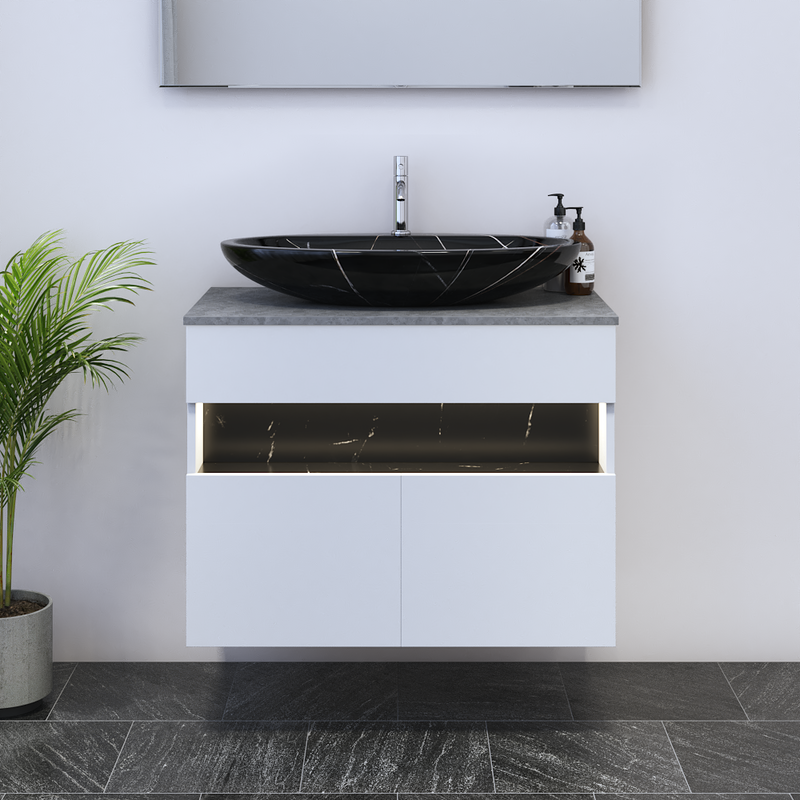 Laguna 2D 80 Floating Bathroom Vanity - Meble Furniture