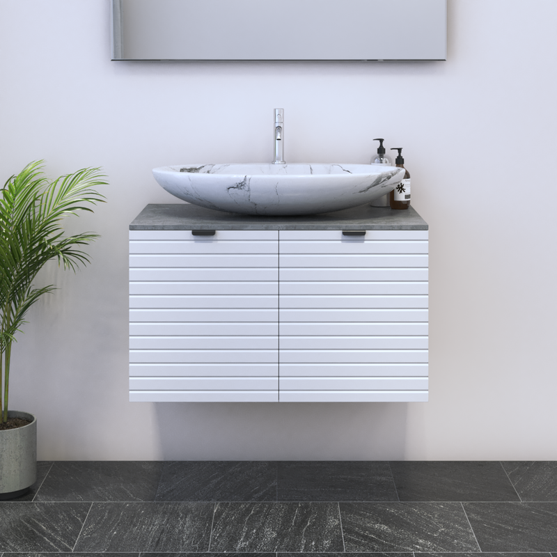 Capri 2D 80 Floating Bathroom Vanity - Meble Furniture