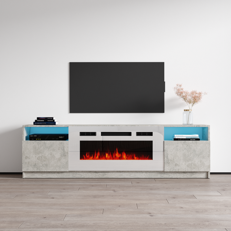York WH02 Fireplace TV Stand Meble Furniture