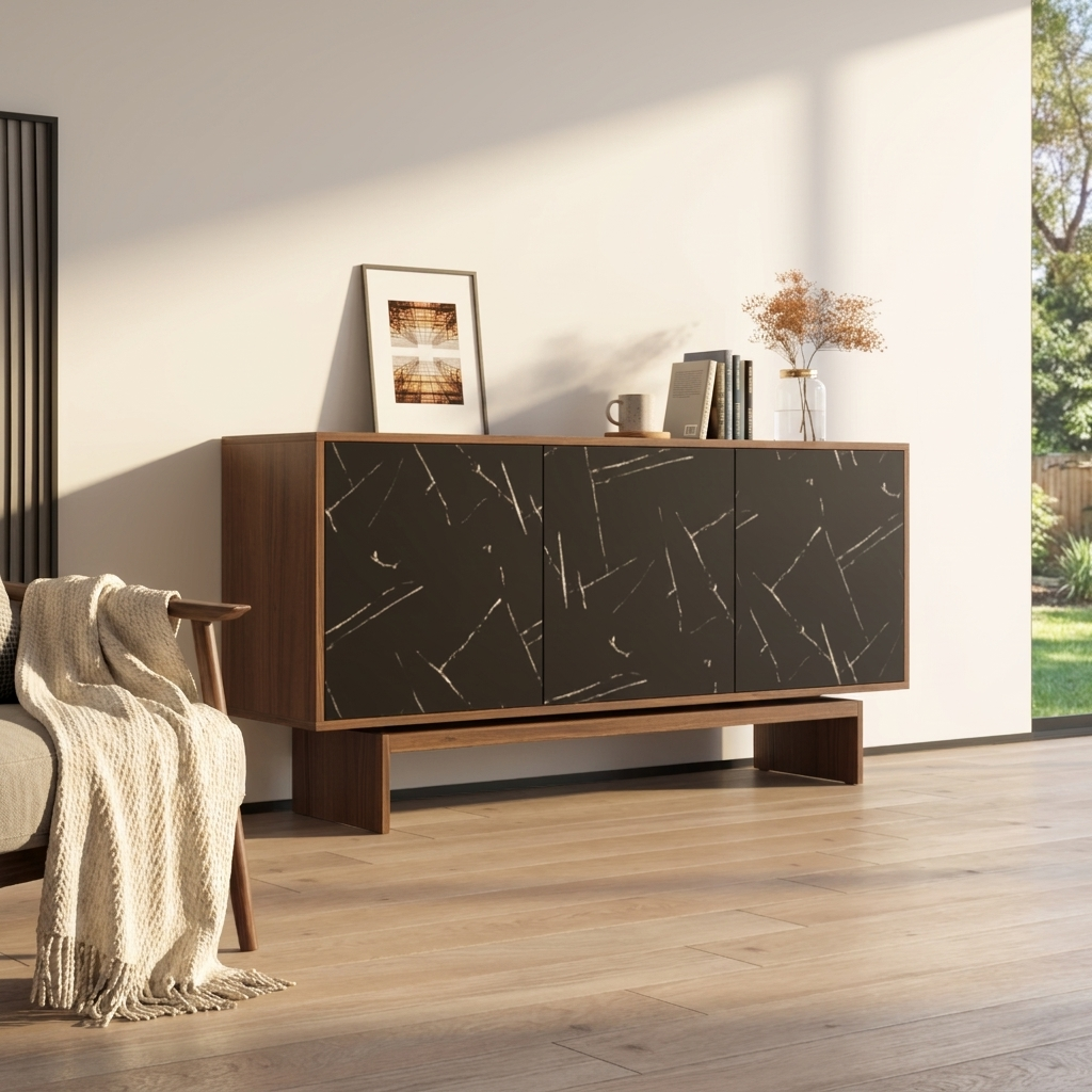 Gram Sideboard, Walnut/Black, photo 2 of 7