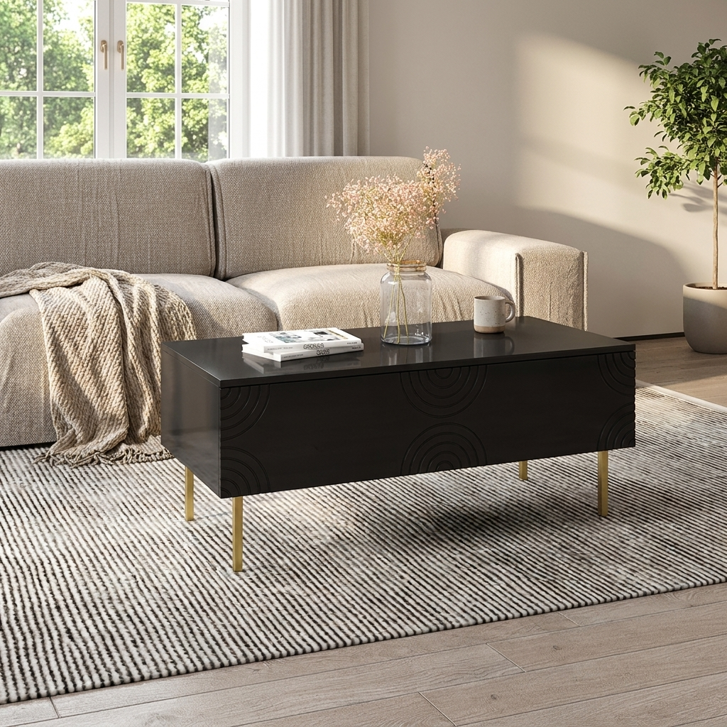 Ronda 03 Coffee Table, Black, photo 2 of 6
