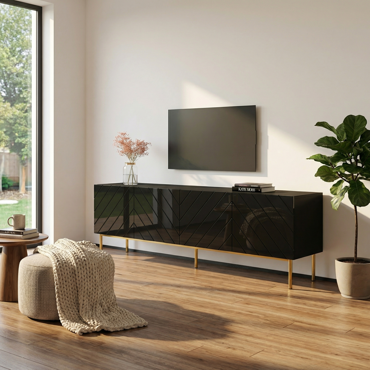 Abeto 79" TV Stand - Meble Furniture