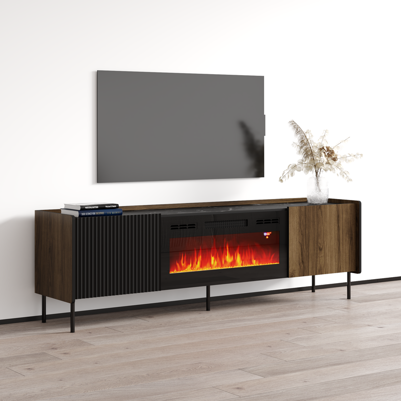 Brandy 180 BL-EF Fireplace TV Stand - Meble Furniture