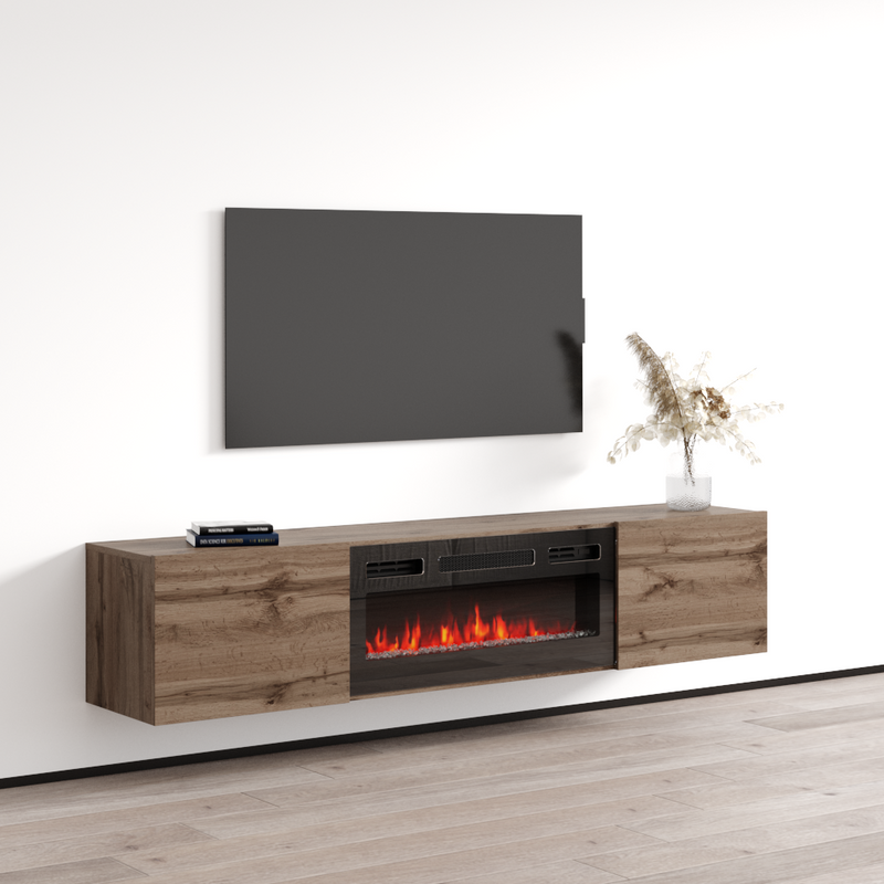 Baja BL-EF Floating Fireplace TV Stand - Meble Furniture