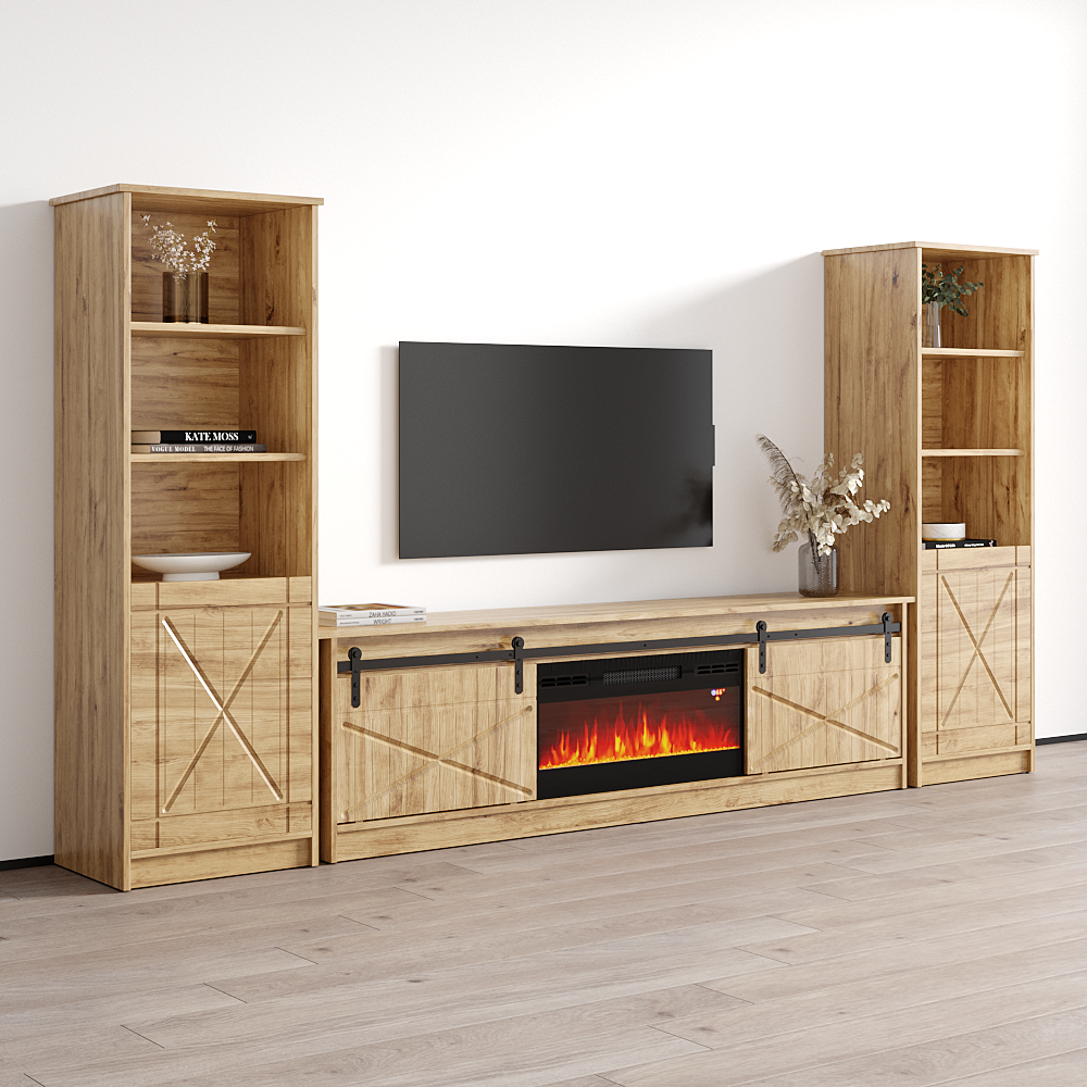 Granero BL-EF Fireplace Entertainment Center - Meble Furniture