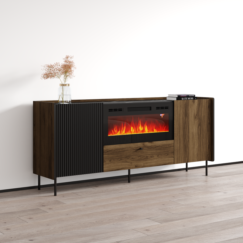 Brandy 180 BL-EF Fireplace Sideboard - Meble Furniture