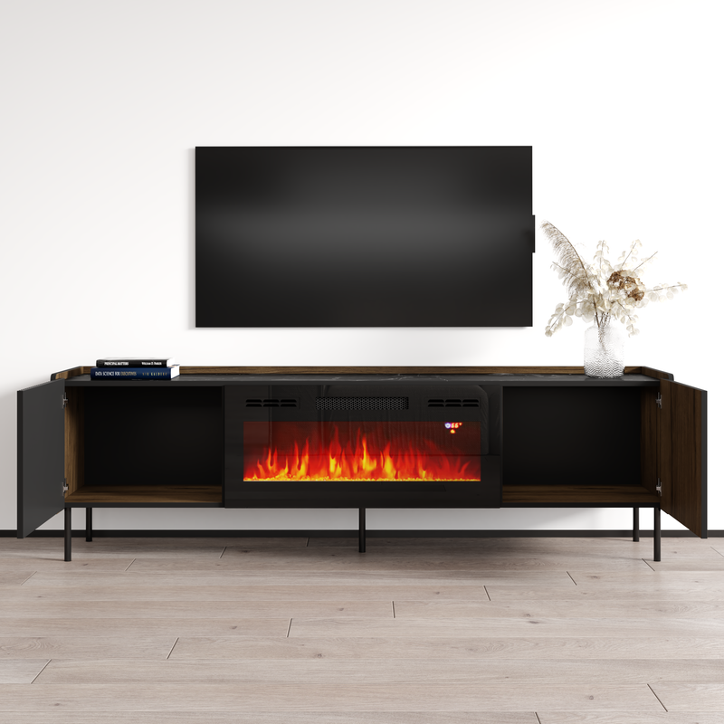 Brandy 180 BL-EF Fireplace TV Stand - Meble Furniture