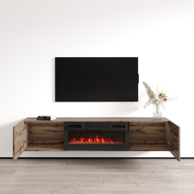 Baja BL-EF Floating Fireplace TV Stand - Meble Furniture