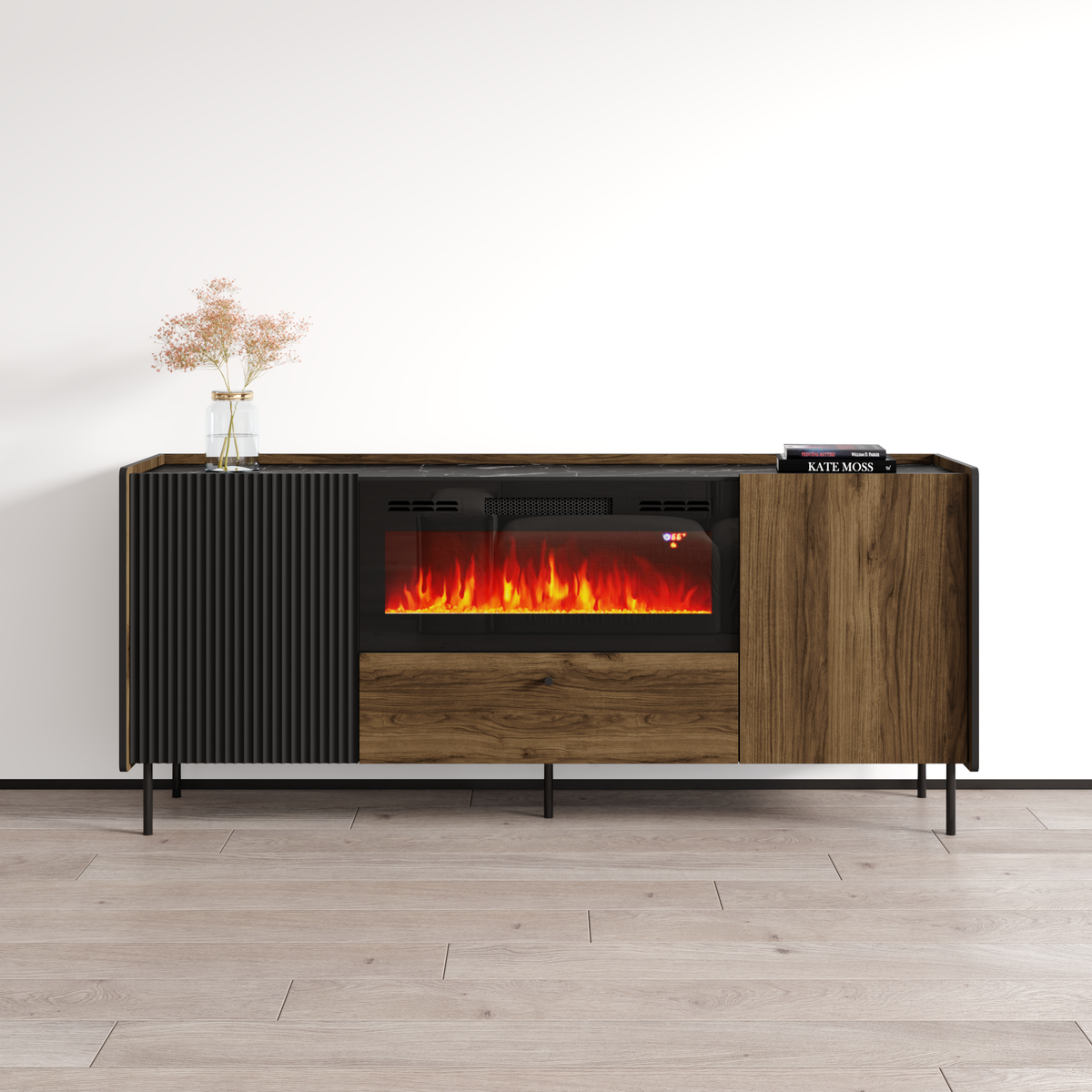 Brandy 180 BL-EF Fireplace Sideboard - Meble Furniture