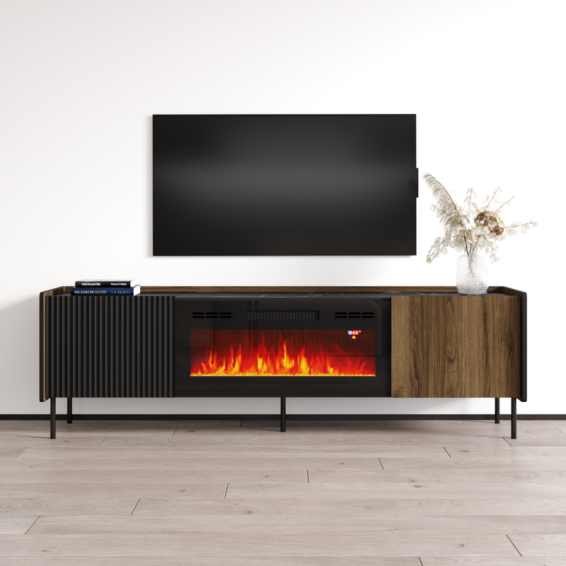 Brandy 180 BL-EF Fireplace TV Stand - Meble Furniture