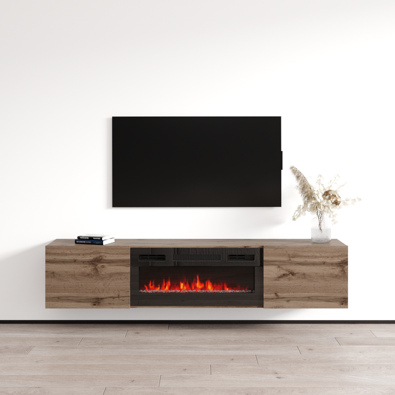 Baja BL-EF Floating Fireplace TV Stand - Meble Furniture