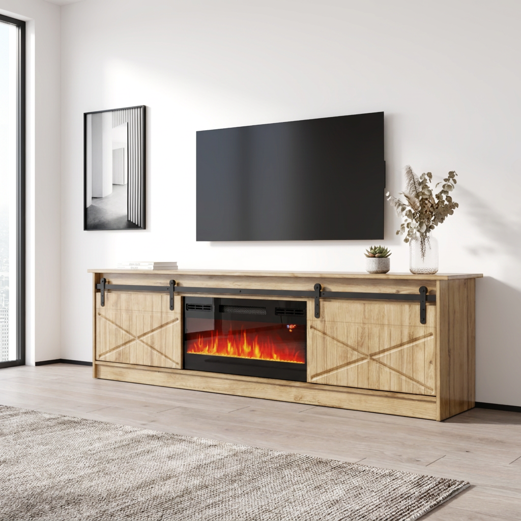 Granero BL-EF Fireplace TV Stand