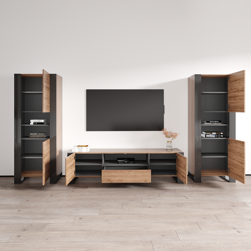 Woody TV Entertainment Center - Meble Furniture