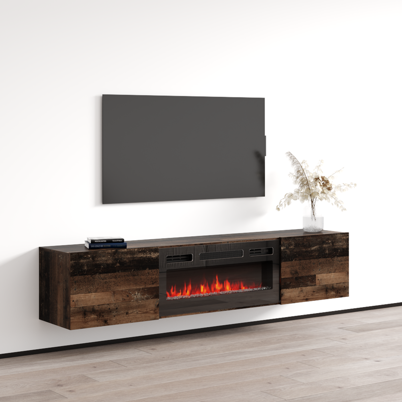 Baja BL-EF Floating Fireplace TV Stand - Meble Furniture