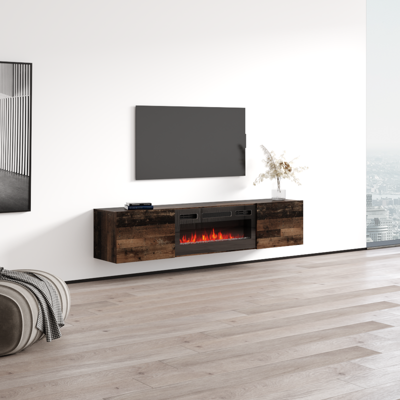 Baja BL-EF Floating Fireplace TV Stand - Meble Furniture