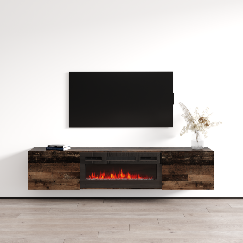Baja BL-EF Floating Fireplace TV Stand - Meble Furniture