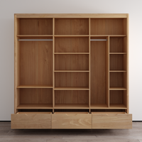Nest Solid Wood 3D Wardrobe
