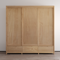 Nest Solid Wood 3D Wardrobe