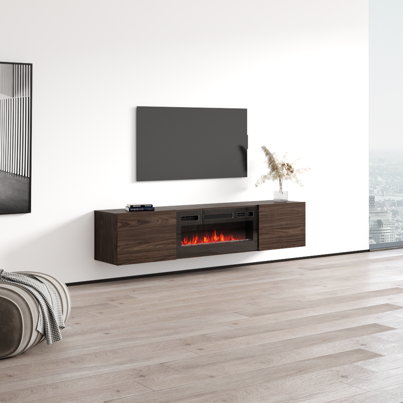 Baja BL-EF Floating Fireplace TV Stand - Meble Furniture