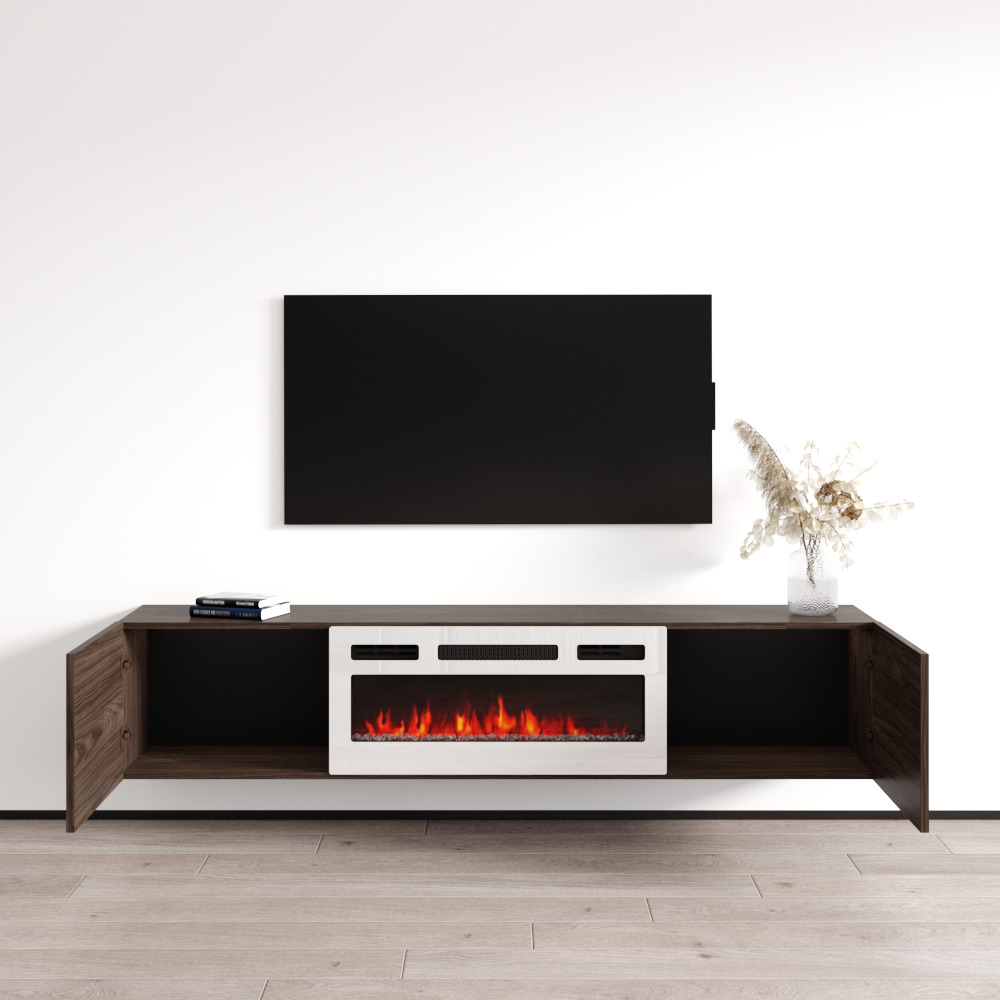 Baja WH-EF Floating Fireplace TV Stand - Meble Furniture