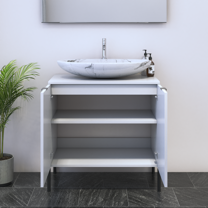 Nicole 2D 80 Floating Bathroom Vanity - Meble Furniture