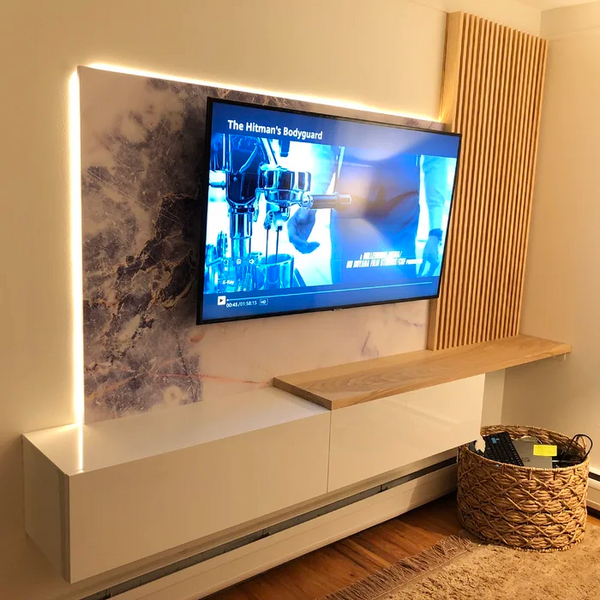 Luru Mueble TV 180cm madera y ratán - Muebles salón - Wabi Home