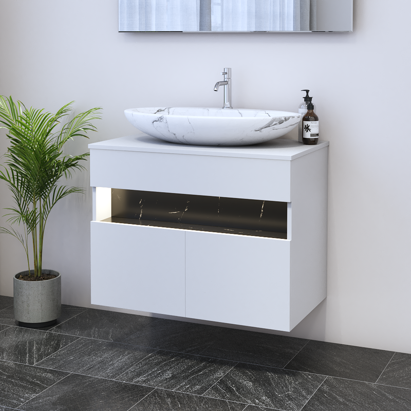 Laguna 2D 80 Floating Bathroom Vanity - Meble Furniture