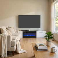 Rova BL-EF Fireplace TV Stand