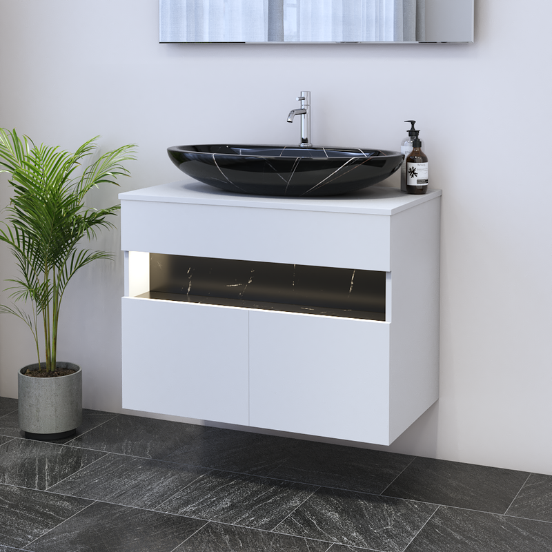 Laguna 2D 80 Floating Bathroom Vanity - Meble Furniture