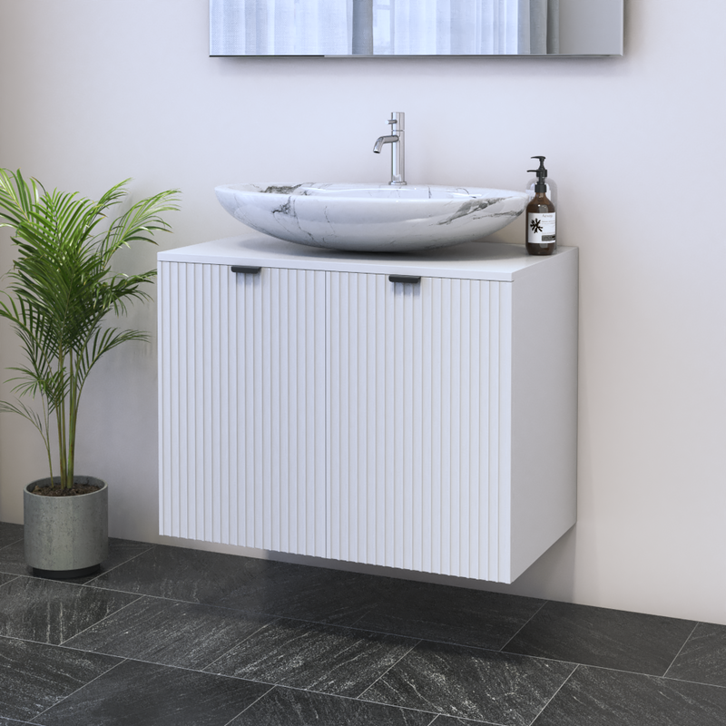 Nicole 2D 80 Floating Bathroom Vanity - Meble Furniture