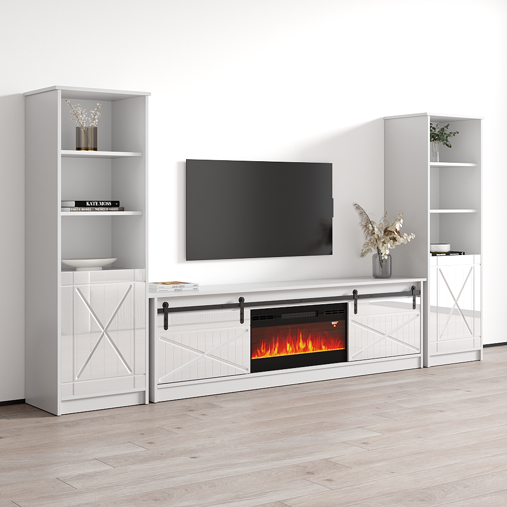 Granero BL-EF Fireplace Entertainment Center - Meble Furniture