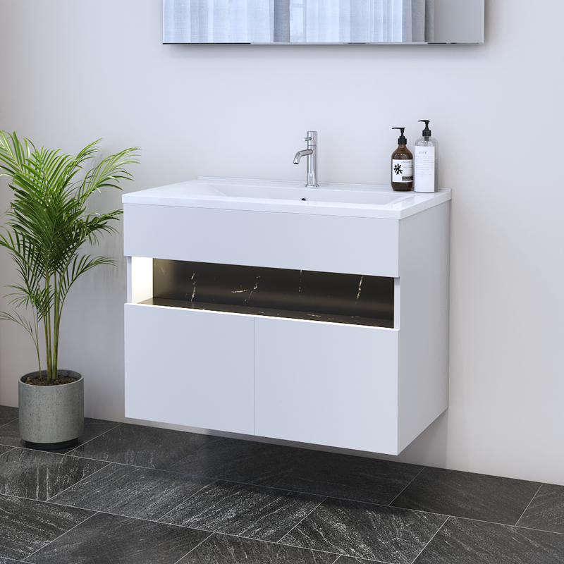 Laguna 2D 80 Floating Bathroom Vanity - Meble Furniture