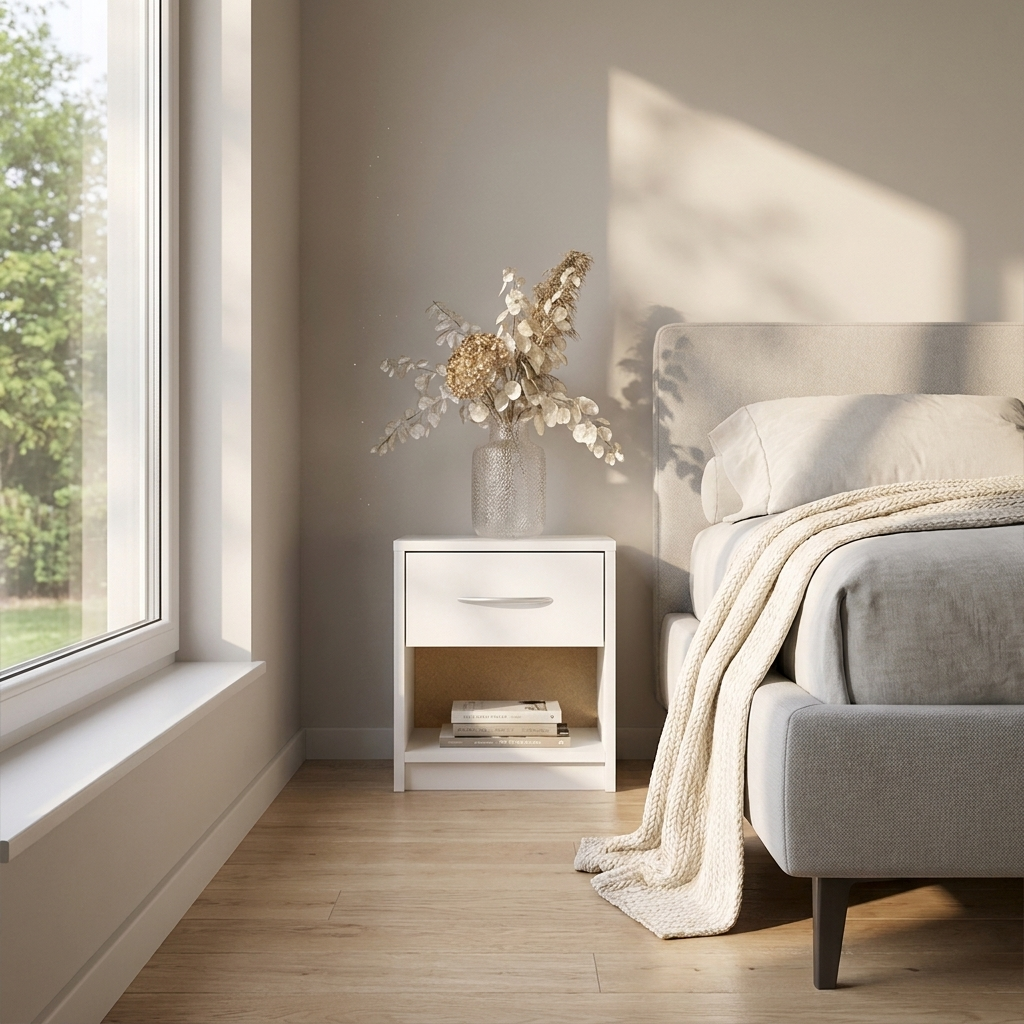 Polo 1D Nightstand, White, photo 4 of 5