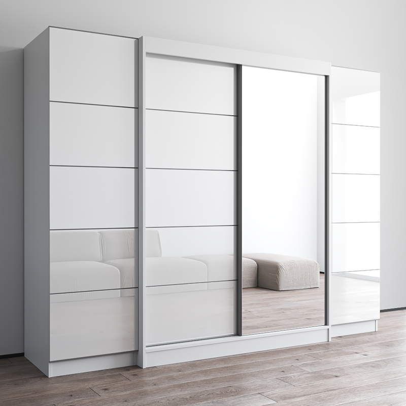 Aria 2D-EXEX Wardrobe with 1 Mirror - Meble Furniture