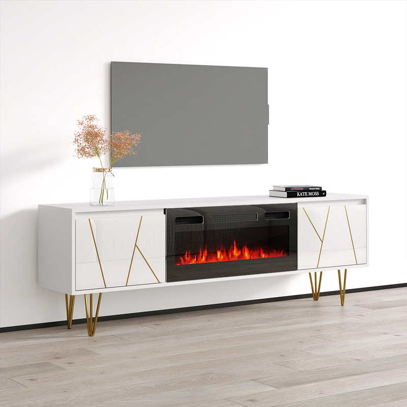 Haifa BL-EF Fireplace TV Stand - Meble Furniture