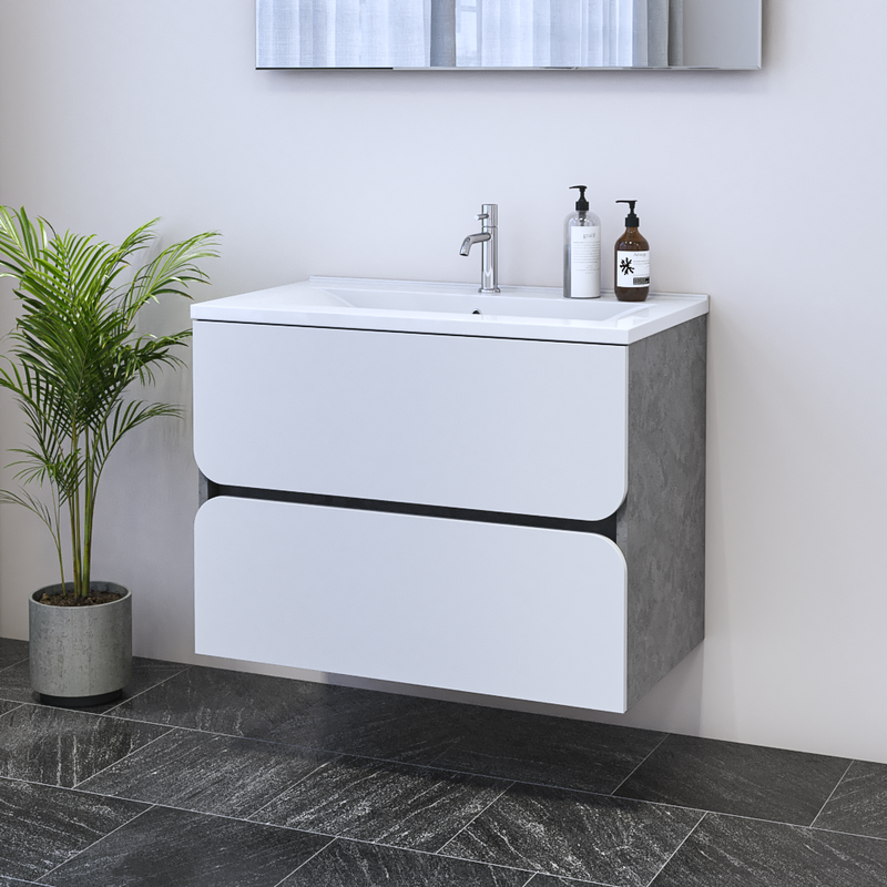 Azurro 2S 80 Floating Bathroom Vanity - Meble Furniture