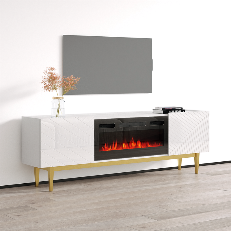 Portillo BL-EF Fireplace TV Stand - Meble Furniture