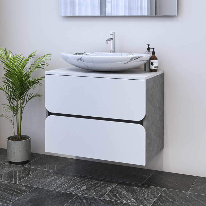 Azurro 2S 80 Floating Bathroom Vanity - Meble Furniture
